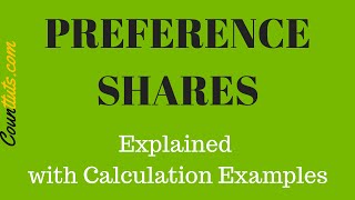 Preference Shares  Cost of preference shares Calculation Examples [upl. by Rhianna]