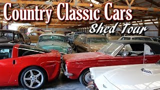 Shed Tour at Country Classic Cars in Staunton IL [upl. by Lukash]