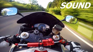 YAMAHA R6  AKRAPOVIC  RIDE TO SCHOOL  RAW SOUND [upl. by Akins986]