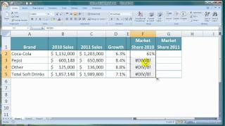 How To Calculate Market Share in Excel [upl. by Tseng914]