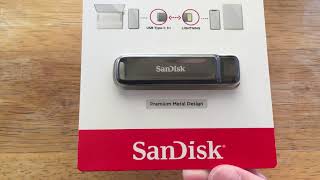 SanDisk iXpand Flash Drive Luxe 128GB Lightning amp USBC Review 61121 [upl. by Valle]