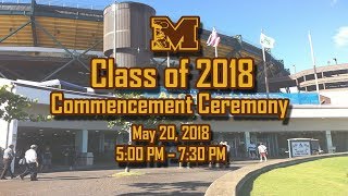 Mililani Class of 2018 Commencement Cermony [upl. by Ullman855]