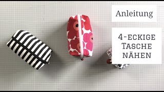 Kosmetiktasche nähen  Anleitung  Tutorial [upl. by Naletak153]