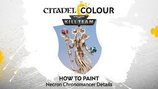 How to Paint Necron Chronomancer Details [upl. by Junina390]