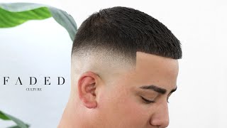 BARBER TUTORIAL  EASY MID FADE STEPS [upl. by Kinnie677]