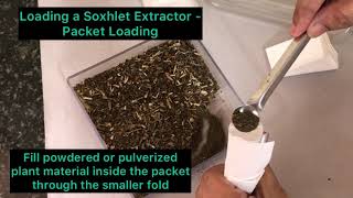 Soxhlet Extractor LoadingPacket Loading [upl. by Llenyt763]