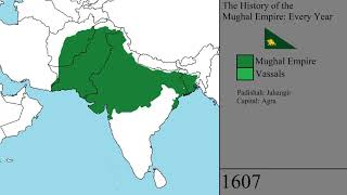 The History of the Mughal Empire Every Year [upl. by Erek699]