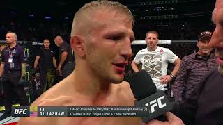 UFC 217 TJ Dillashaw Octagon Interview [upl. by Ardin614]