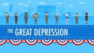 The Great Depression Crash Course US History 33 [upl. by Nottus]