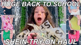 HUGE TRENDY BACK TO SCHOOL SHEIN TRYON HAUL 2021 [upl. by Zilevi]