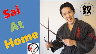 How to practice Sai at homeRyukyu Kobudo [upl. by Sudoeht466]