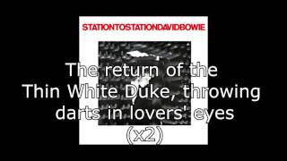 Station to Station  David Bowie  Lyrics [upl. by Caye939]