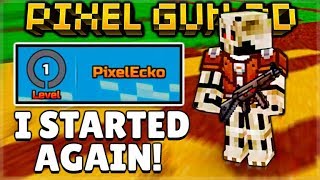 I Started AGAIN In Pixel Gun 3D  Back To LEVEL 1 [upl. by Gargan847]