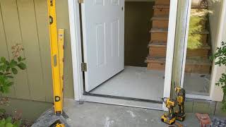 Jeld Wen Front Door Installation  Really crappy products and craftsmanship PART 1 [upl. by Bickart]