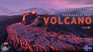 ICELANDIC VOLCANO ERUPTION 4K  Flying through the lava [upl. by Aihsetal391]