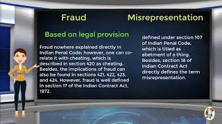 What is Difference Between Fraud amp Misrepresentation [upl. by Heffron]