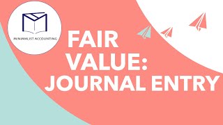 Fair Value Option Journal Entries with Example [upl. by Oznarol]