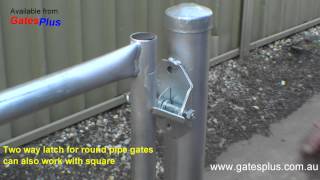 Gate Latch 2 way for round pipe and square [upl. by Bornie]