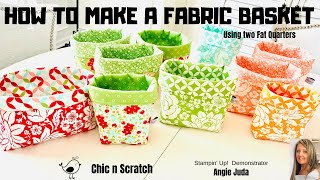 How to Make a Fabric Basket [upl. by Etteniotnna]