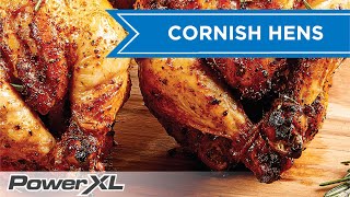 Rotisserie Cornish Hens  PowerXL Air Fryer Oven Recipes [upl. by Paulson]