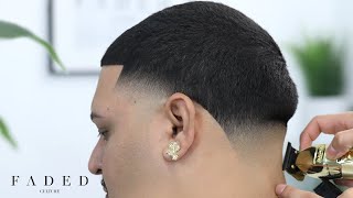 BARBER TUTORIALTAPER FADE EASY STEPS [upl. by Maurreen]