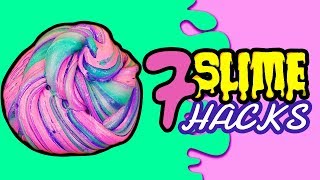 7 MEGA DIY SLIME Hacks  BESTE Schleim Rezepte  Einhorn Slime Fluffy Slime Slime OHNE Kleber DIY [upl. by Hertberg]