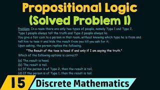 Propositional Logic Solved Problem 1 [upl. by Beffrey154]