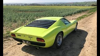 Lamborghini Miura history and drive review Mega sound [upl. by Eirojram]