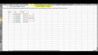 Discounted Payback Periodmp4 [upl. by Gere]