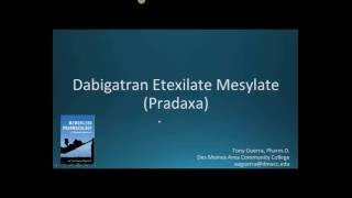 How to pronounce dabigatran Pradaxa Memorizing Pharmacology Extended Explanation [upl. by Wang314]