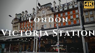 London Victoria Station Walk Through England 4K [upl. by Nafri]