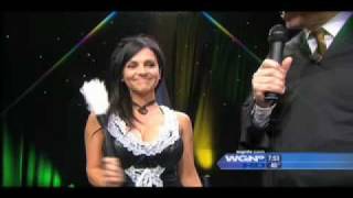 Denise Milani MilaniWeen on WGN Morning News [upl. by Nywles]