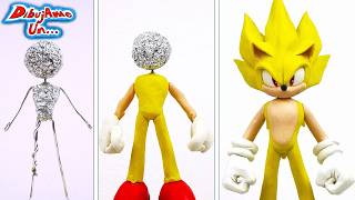 Como hacer a SUPER SONIC Escultura Plastilina  How to Super Sonic DIY Clay Tutorial  DibujAme Un [upl. by Mas]