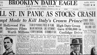 24th October 1929 Wall Street Crash begins on Black Thursday [upl. by Prudie77]