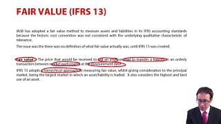 Fair value IFRS 13  ACCA Financial Reporting FR [upl. by Gan46]