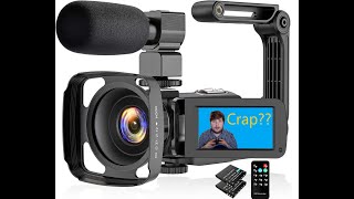 ACTITOP Video Camera Camcorder 27K YouTube Ultra HD Unboxing and Review IS IT WORTH THE 100 [upl. by Kiefer]