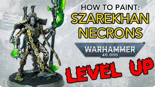 How to Paint Necrons Szarekhan ADVANCED Guide  Overlord Reanimator amp Cryptothrall  Warhammer40k [upl. by Elder]