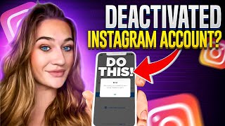 HOW TO RECOVER A DEACTIVATED OR DELETED INSTAGRAM ACCOUNT [upl. by Ambros]