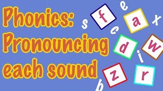 English Letter Pronunciation  Phonics [upl. by Anelah162]