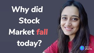 Why Stock Market Crashed today  Why did stock market fall today shorts [upl. by Imarej]