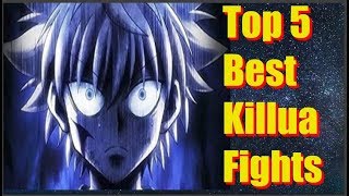 Hunter X Hunter Top 5 Best Killua Fights [upl. by Levania28]