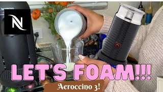 How To Foam Milk With Aeroccino 3 Make Coffee With Foam Tips amp Tricks  Easy Foamed Latte Recipe [upl. by Anitrebla]