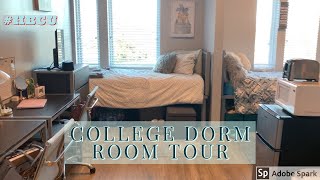 NEW BUILDING DORM ROOM TOUR  Delaware State University [upl. by Nabois]