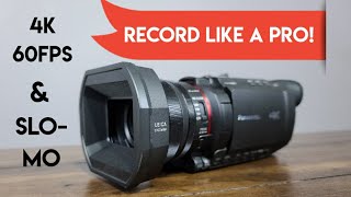 BEST Camcorder in 2020  Panasonic HCX1500 4K 60 FPS Camcorder Review [upl. by Enelehs]