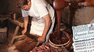 CHOCOLATE artesano del siglo XIX Receta y elaboración tradicional a la piedra  Documental [upl. by Eseekram]