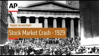 US Stock Market Crash  1929  Today in History  29 Oct 16 [upl. by Alocin]