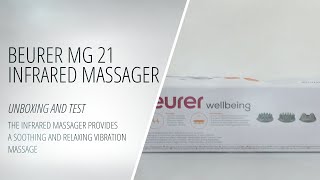 Beurer MG 21 Infrared Massager  Beurer Wellbeing  Unboxing and Test [upl. by Erasme]