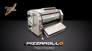 Pizza dough sheeter moulder  Pizzarollo  Bakery Machines  Sinmag Europe [upl. by Towrey]