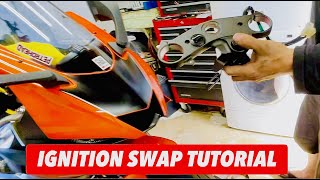 How To Replace Yamaha R6 Ignition Lock amp Key System StepbyStep Tutorial [upl. by Eerrehc]