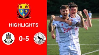 Caerleon 05 Cwmbrân Town  Gwent FA Senior cup  Quarter final highlights [upl. by Marih593]